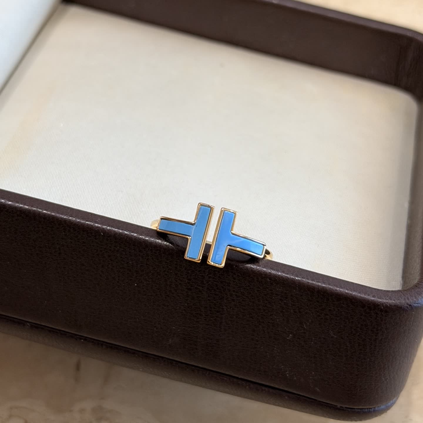 Tiffany & Co. Blue Enamel Ring